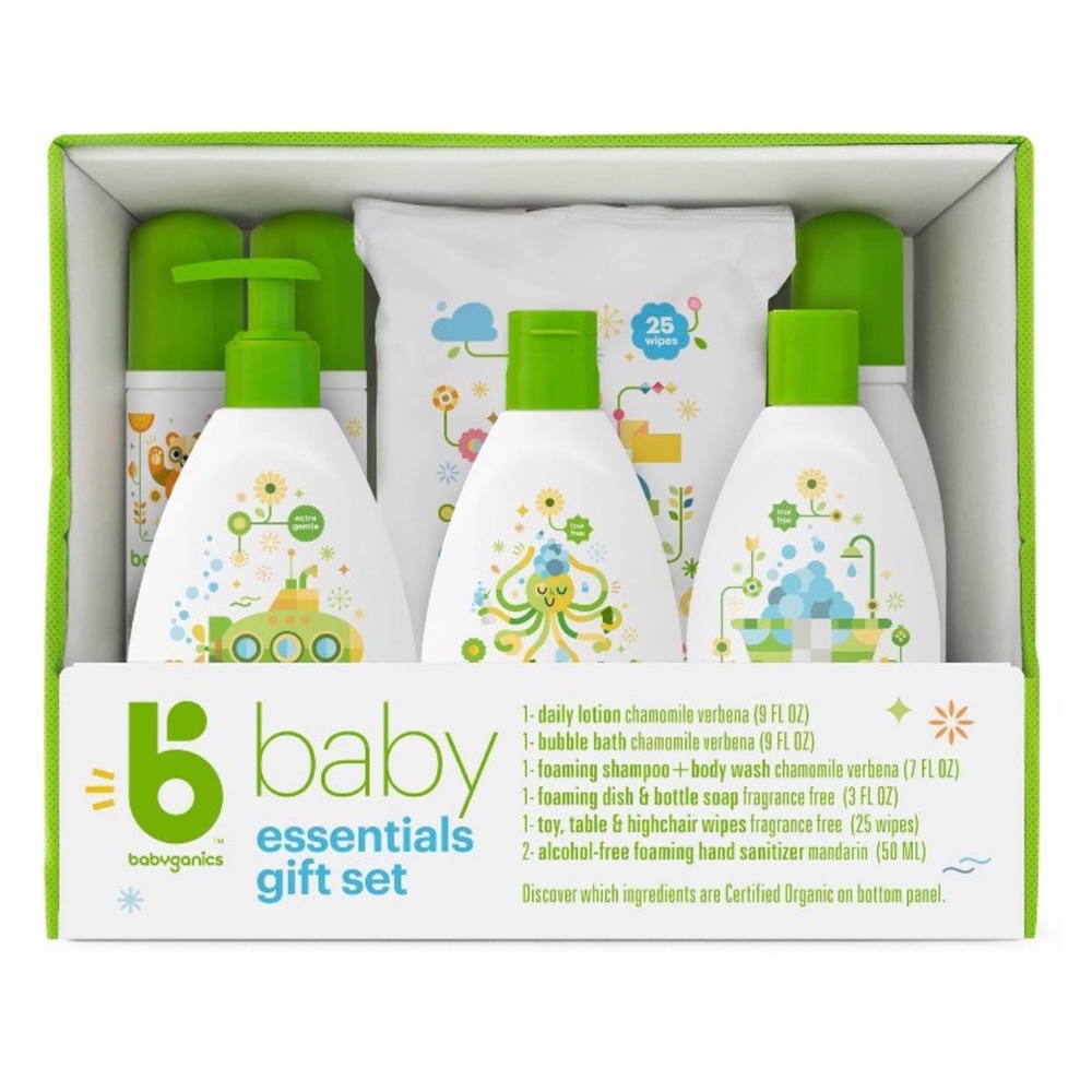 Babyganics hero gift set 7 pc nwt
